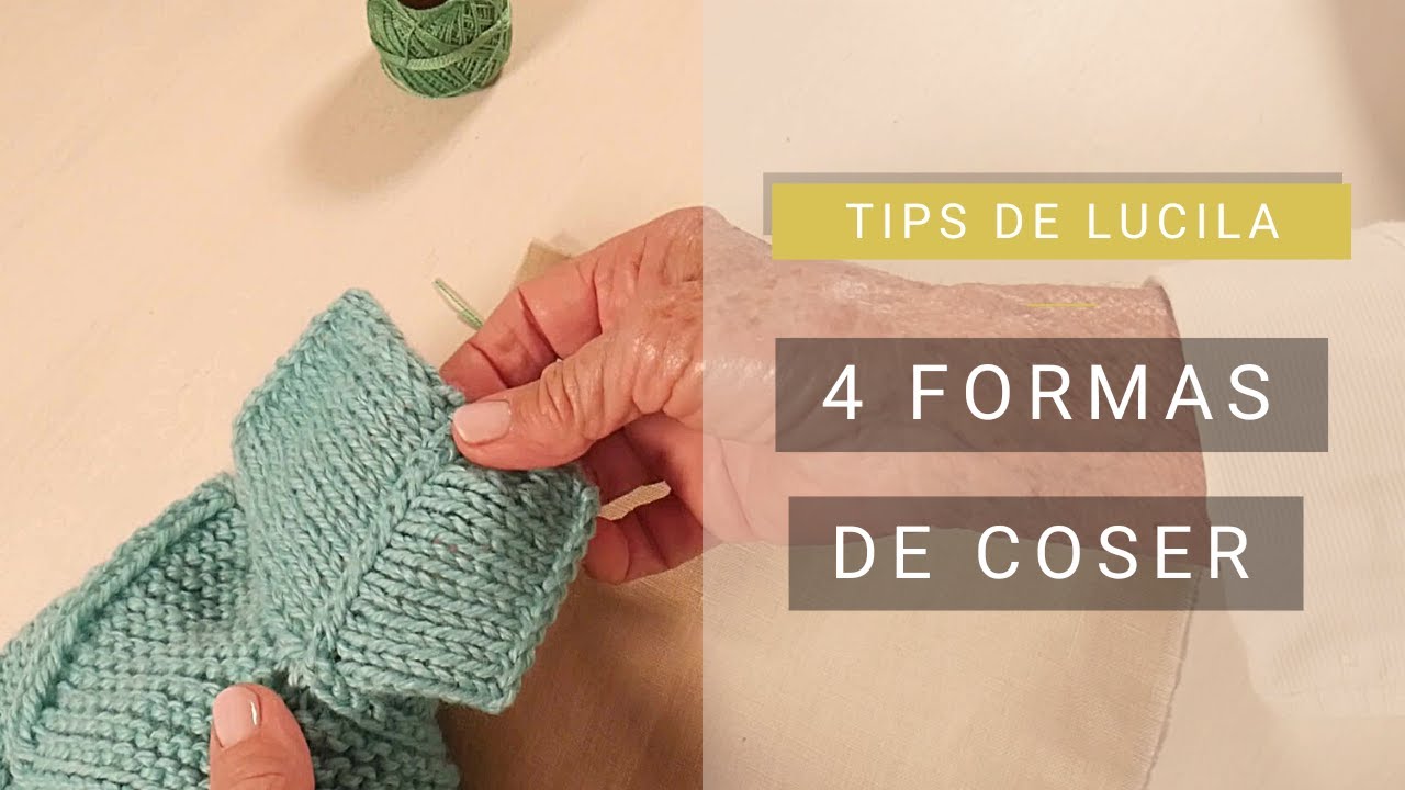 ¿Qué puntadas de costura utilizo en el tejido?  👌 Tips de Lucila