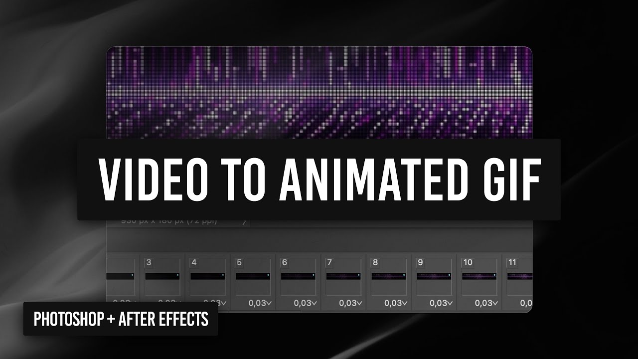 How to create an animated GIF banner from a video using Photoshop
