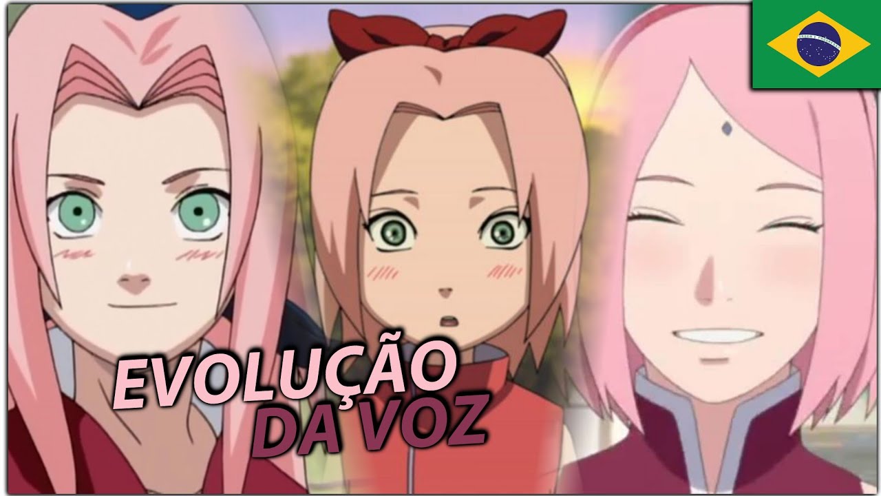 EVOLUÇÃO da VOZ da SAKURA HARUNO | Tatiane Kelpmair 🇧🇷