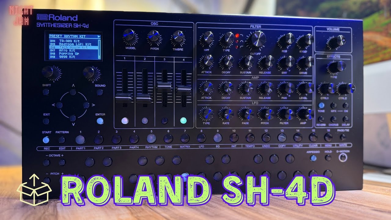 Roland SH-4d — первые впечатления! Только распаковал, сразу в эфир (перезалив)