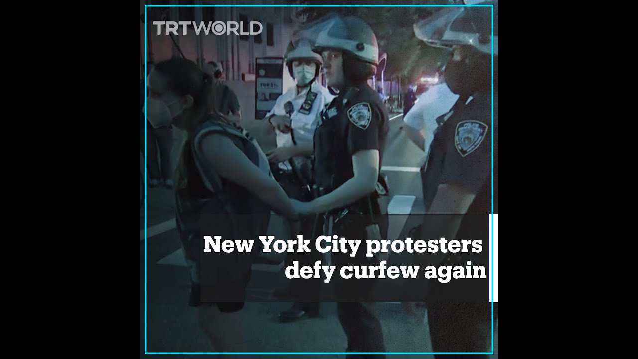 New York City protesters defy curfew again