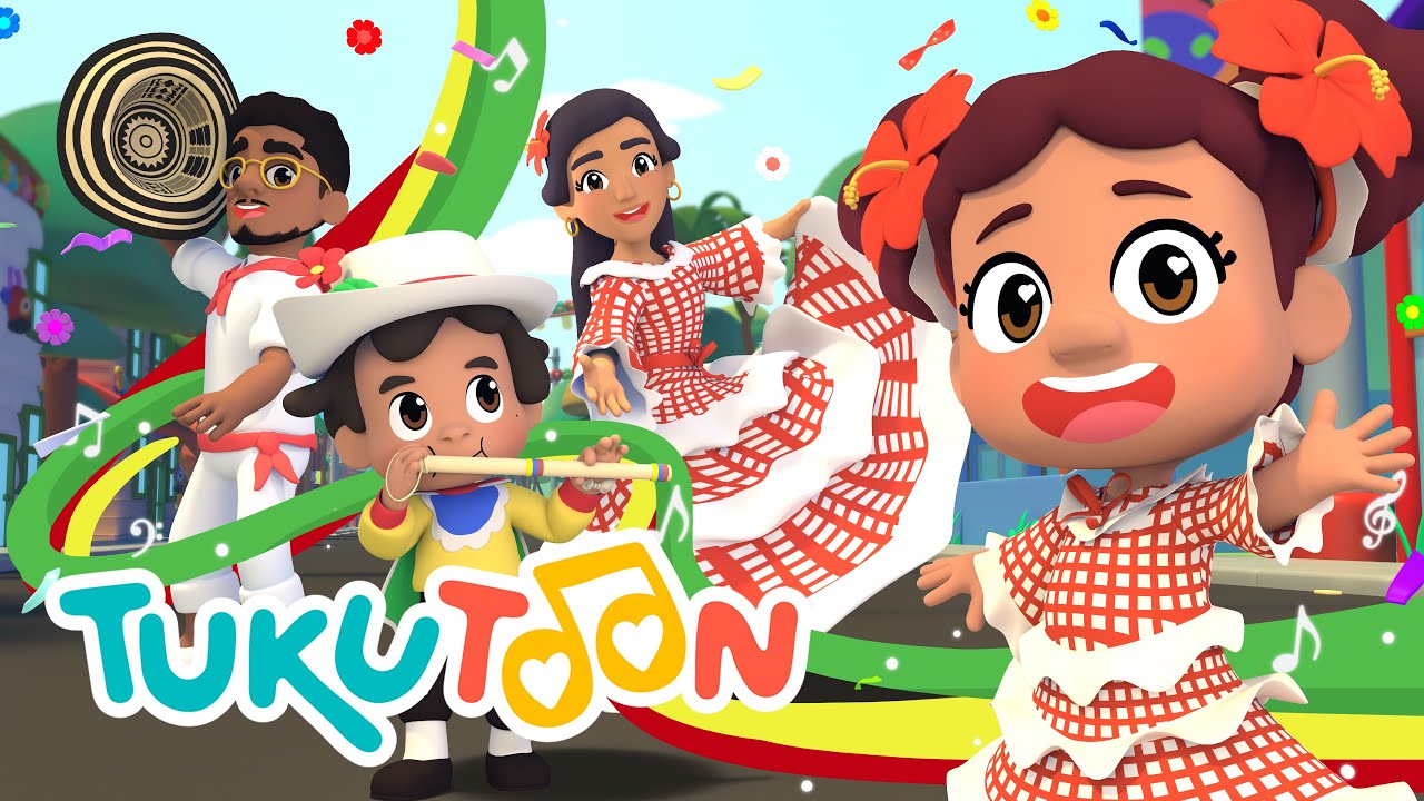 Lleg&oacute; el Carnaval 🎉 💃🏾🕺🏾#Tukutoon🥁 #CancionesParaNi&ntilde;os ❤️🌈🎶#TukuCarnaval