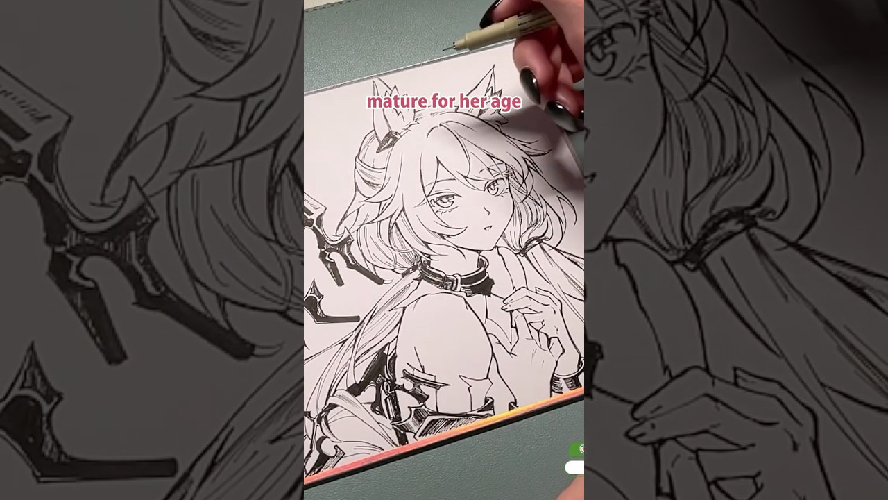 Day 4 of Arktober - Flinger - Drawing Arknights characters every day