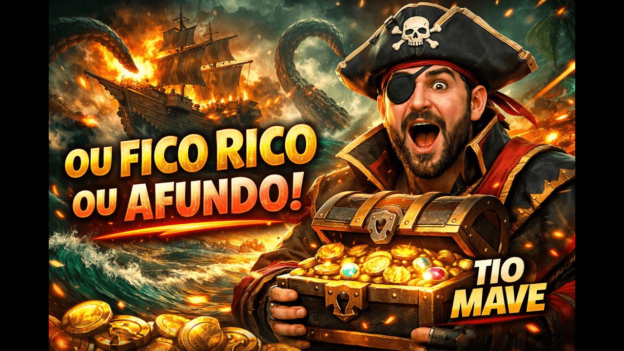 Fico rico ou afundo #seaofthieves   #tiomave #live