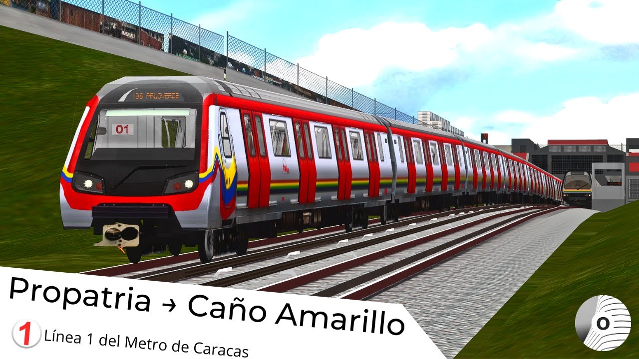 OpenBVE - PROPATRIA → CAÑO AMARILLO (Caracas Metro Line 1/Línea 1 del Metro de Caracas)
