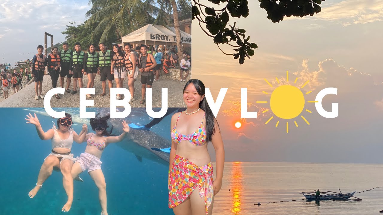 CEBU VLOG 🌺⛱️ : Moalboal 🎣, Oslob whale shark watching 🐋, and more! || elai susana