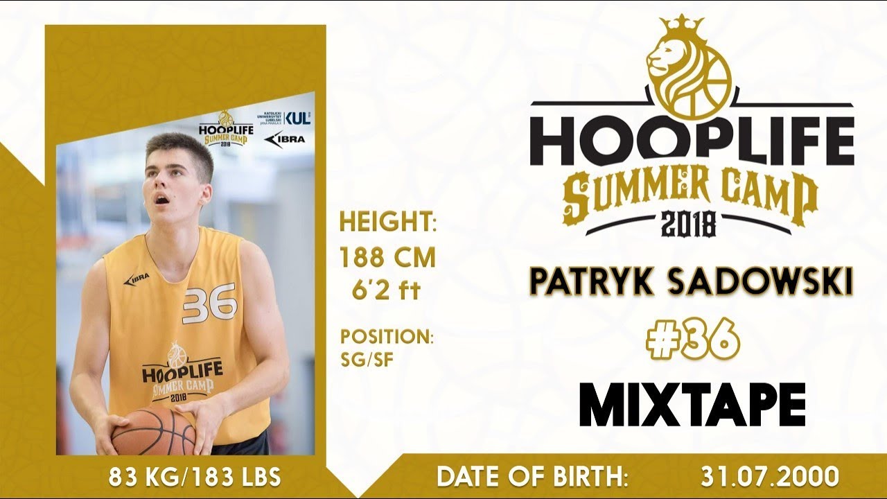 PATRYK SADOWSKI COMBO GUARD 6'2 - upcoming 11th Grader / HoopLife Camp 2018