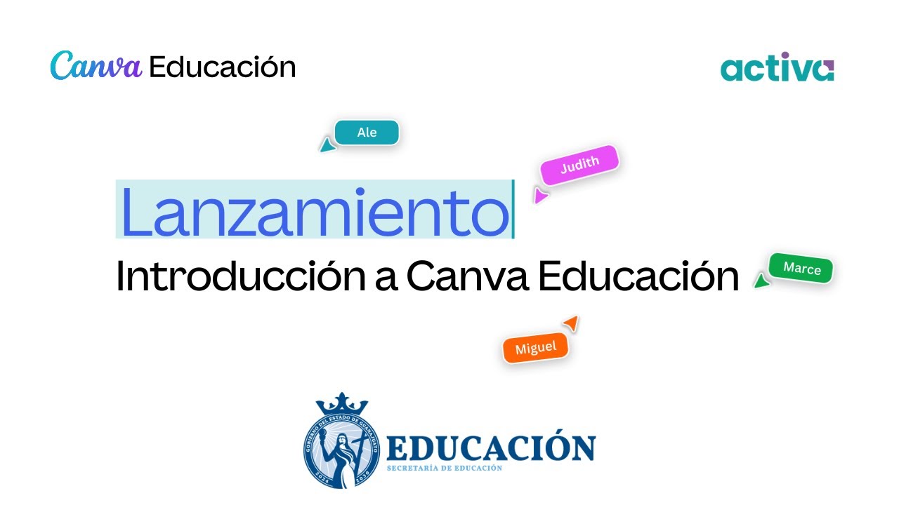 Lanzamiento. Introducción a Canva Educación
