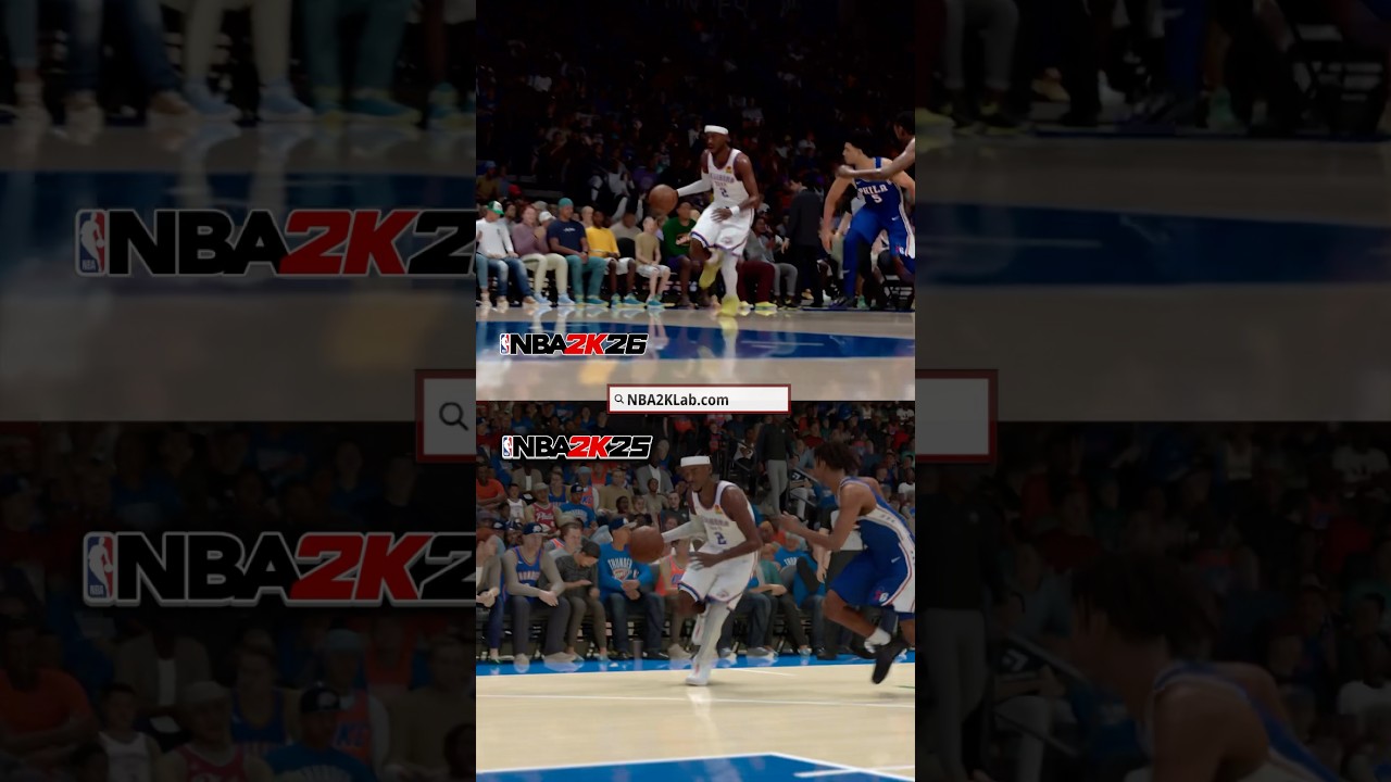 NBA 2K26 Layup Gameplay Comparison SGA