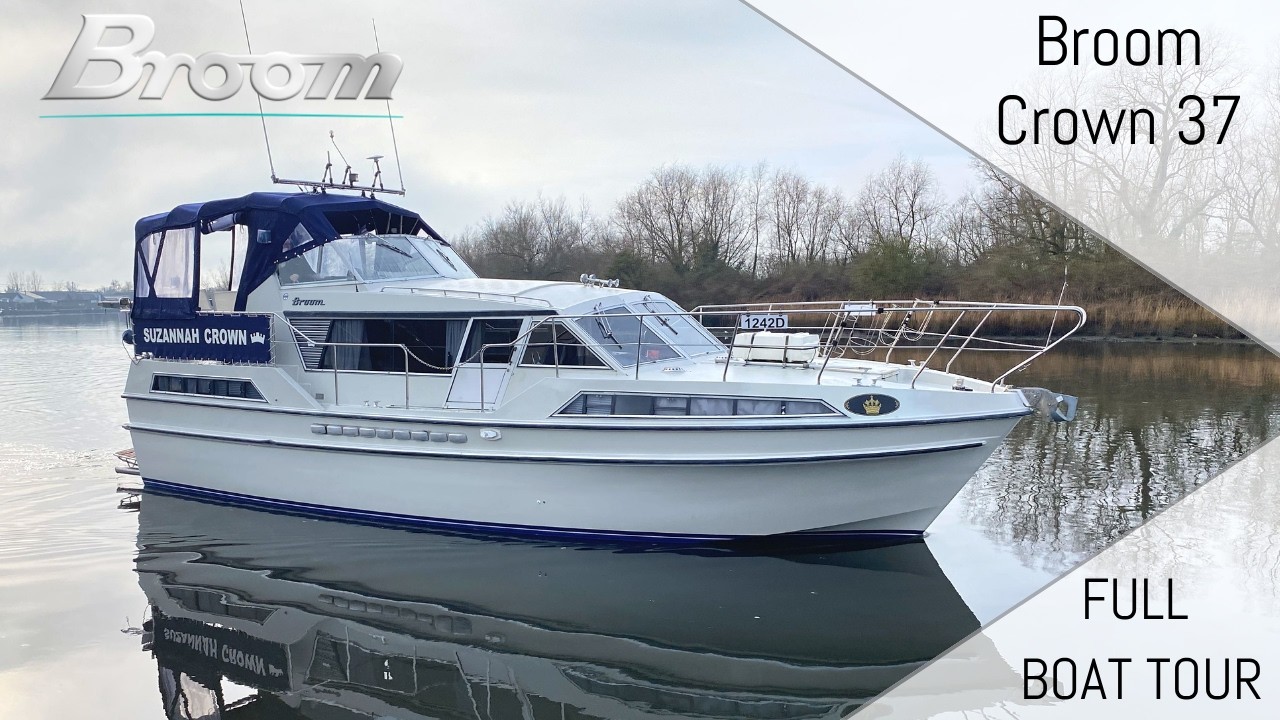 Broom Crown 37 | Полный обзор судна | Продается компанией Broom Boat Sales