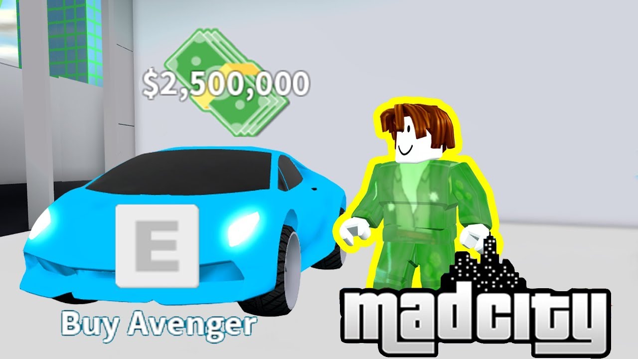 Getting the AVENGER [FASTEST CAR] in Mad City Roblox Codes Update