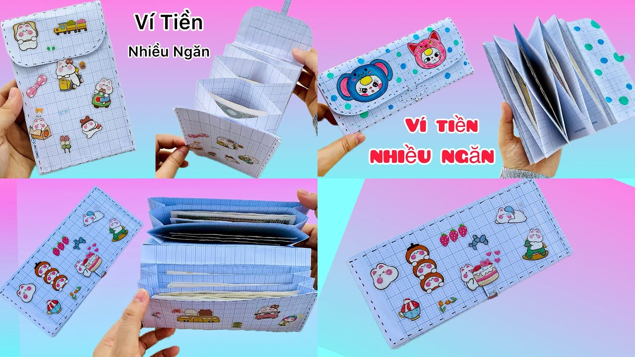 Tổng Hợp 3 Cách Làm Ví Tiền Bằng Giấy Ô Ly Học Sinh | Sáng Tạo Thủ Công