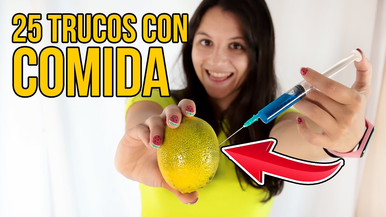 PROBAMOS 25 TRUCOS INCREÍBLES CON COMIDA QUE TE SORPRENDERÁN