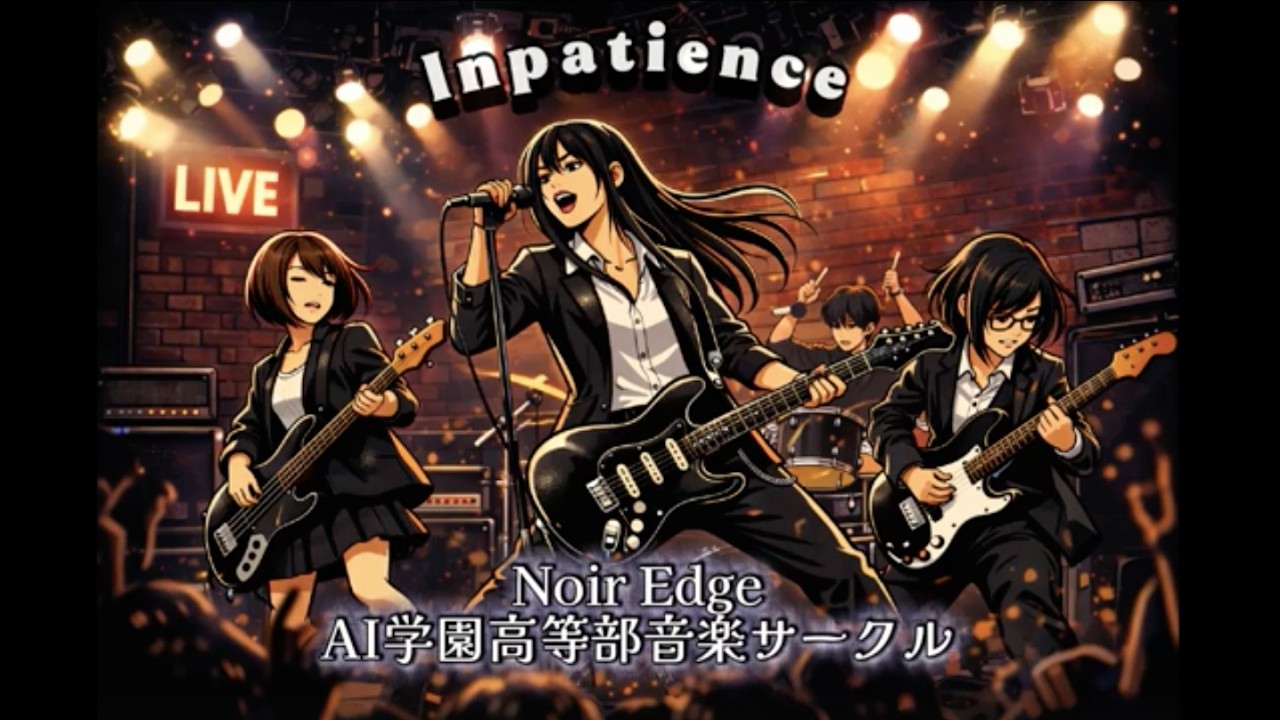 最近部員が増えてきた音楽サークルのJK達がNO LOOK PASSのInpatienceを全力でカバーしてみた