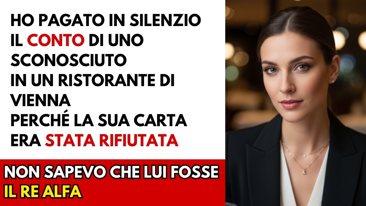 Ho pagato in silenzio il conto di uno sconosciuto imbarazzato — Non sapevo fosse un RE ALFA