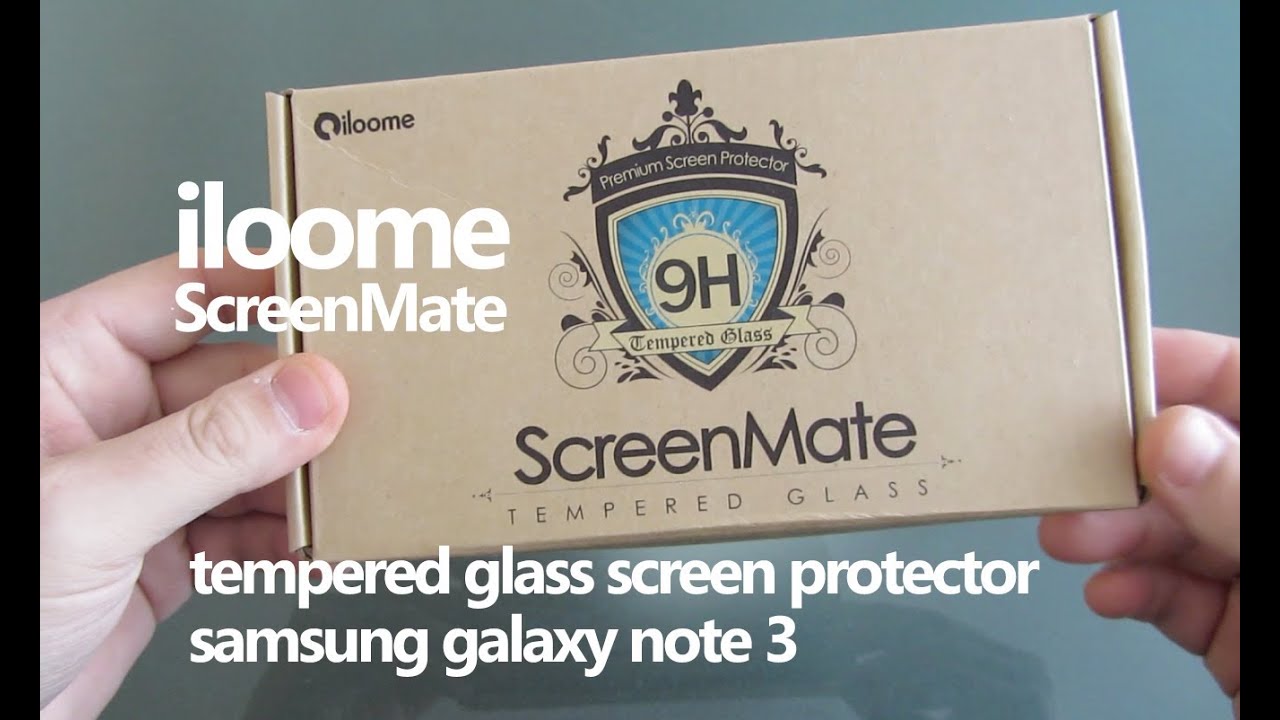 Iloome Screen Mate 9H Tempered Glass Screen Protector Galaxy Note 3