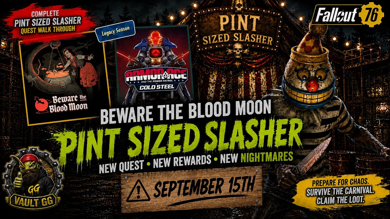 FALLOUT 76: THE SLASHER ARRIVES! 🔪 September 15 + LEGACY SEASONS Are HERE!