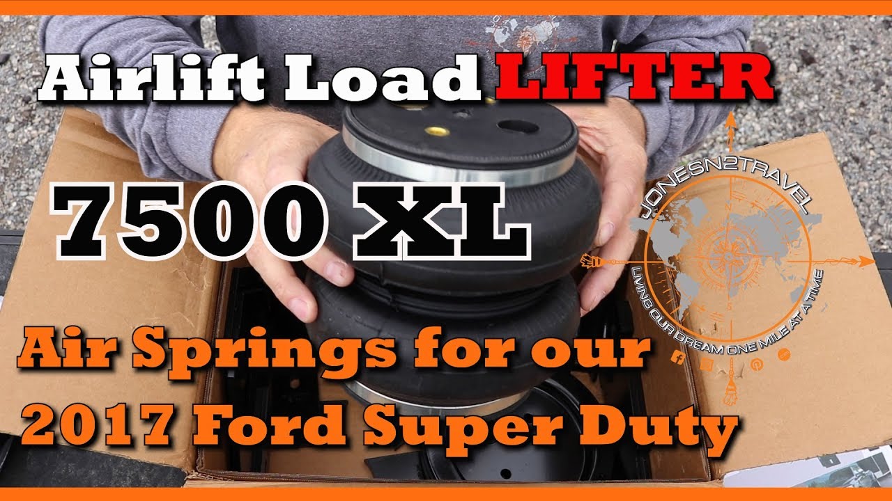 AIRLIFT LOAD LIFTER 7500XL AIRBAG INSTALL ON OUR 2017 FORD SUPER DUTY | RV LIVING