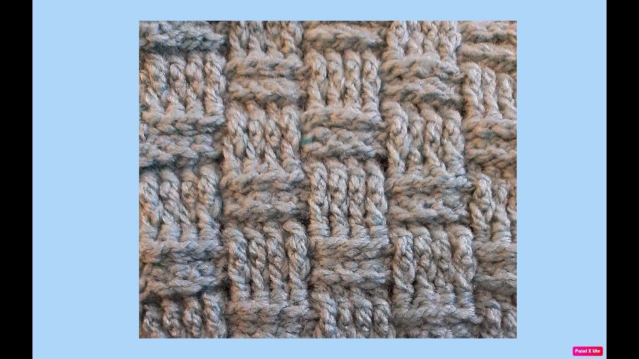 Le point panier au crochet