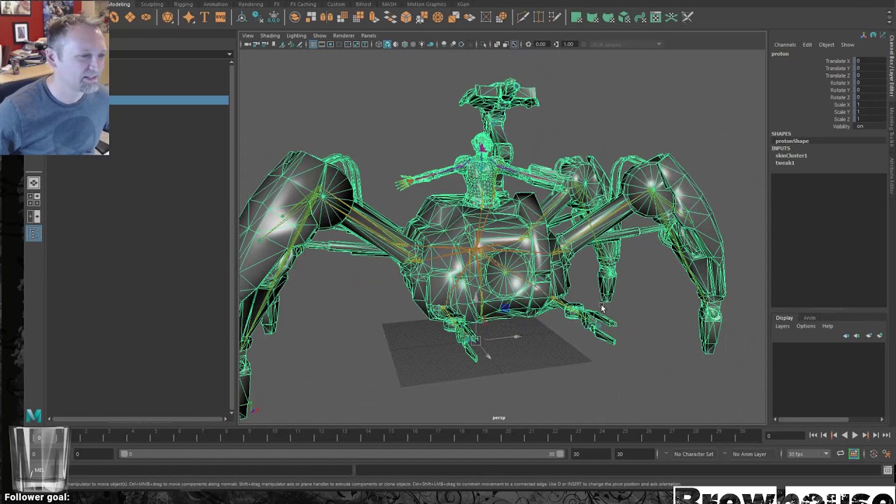 Motionbuilder Tutorial - 08: Half man, half spider.Working with non standard characters.