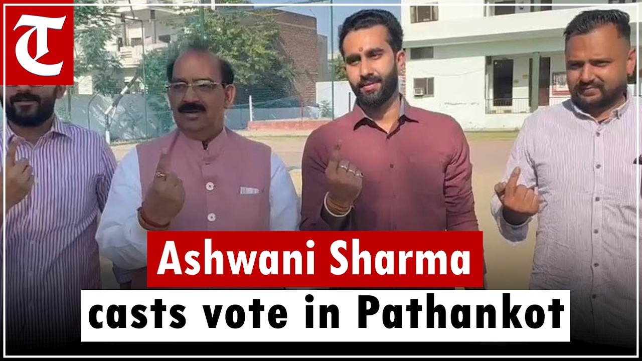 Punjab Civic Polls: BJP Leader Ashwani Sharma Casts Vote in Pathankot, Urges Citizens to Vote Freely