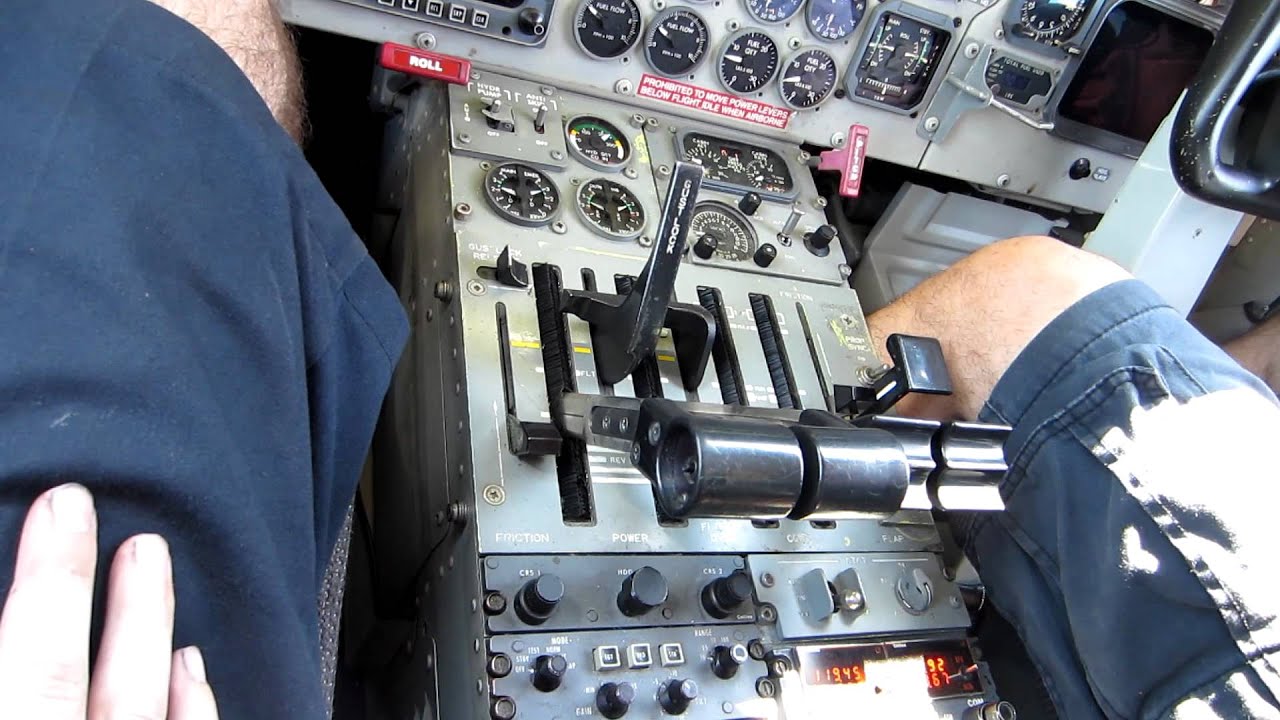 Saab engine start, cockpit