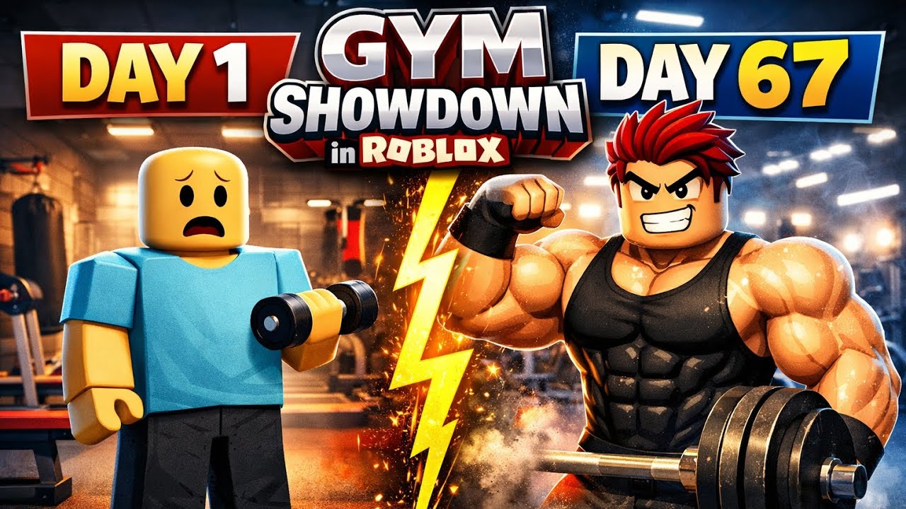 From Weak to Strong 💪 | Gym Showdown in Roblox (Day 1–67)