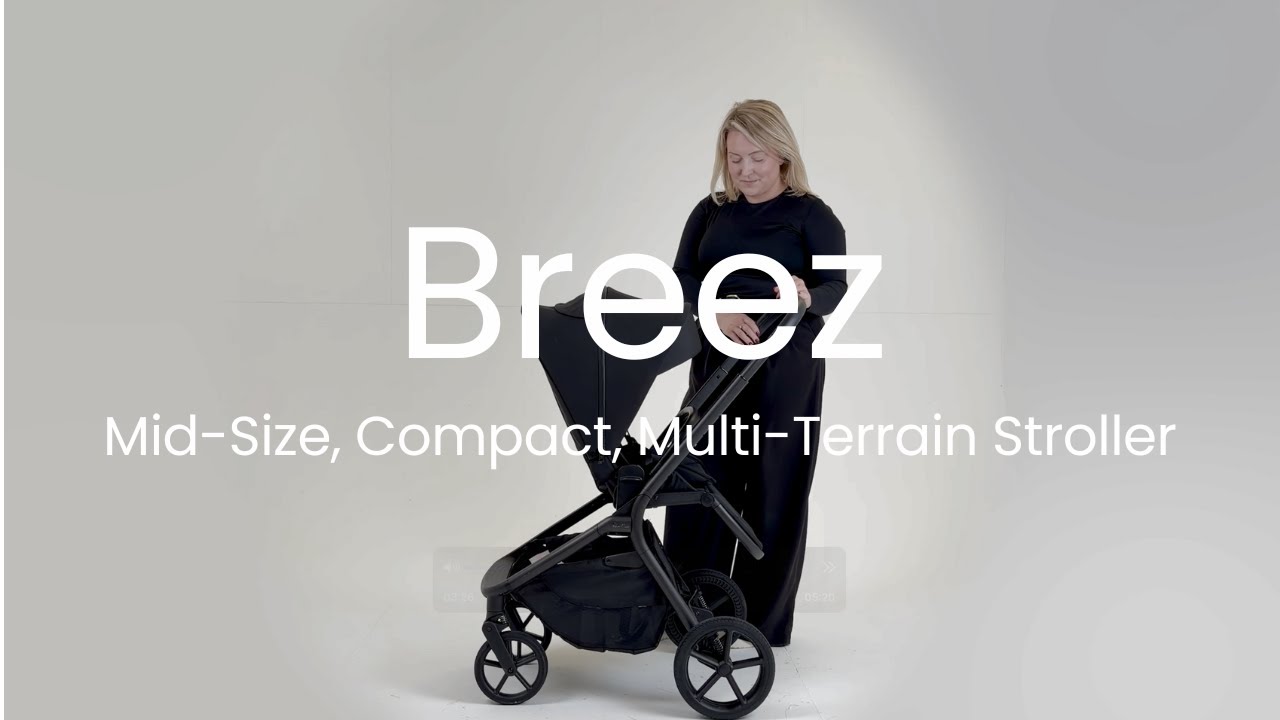 Silver Cross Breez Demo Video| Mid-Size, Multi-Terrain, Compact Stroller | Newborn to 55 Pounds