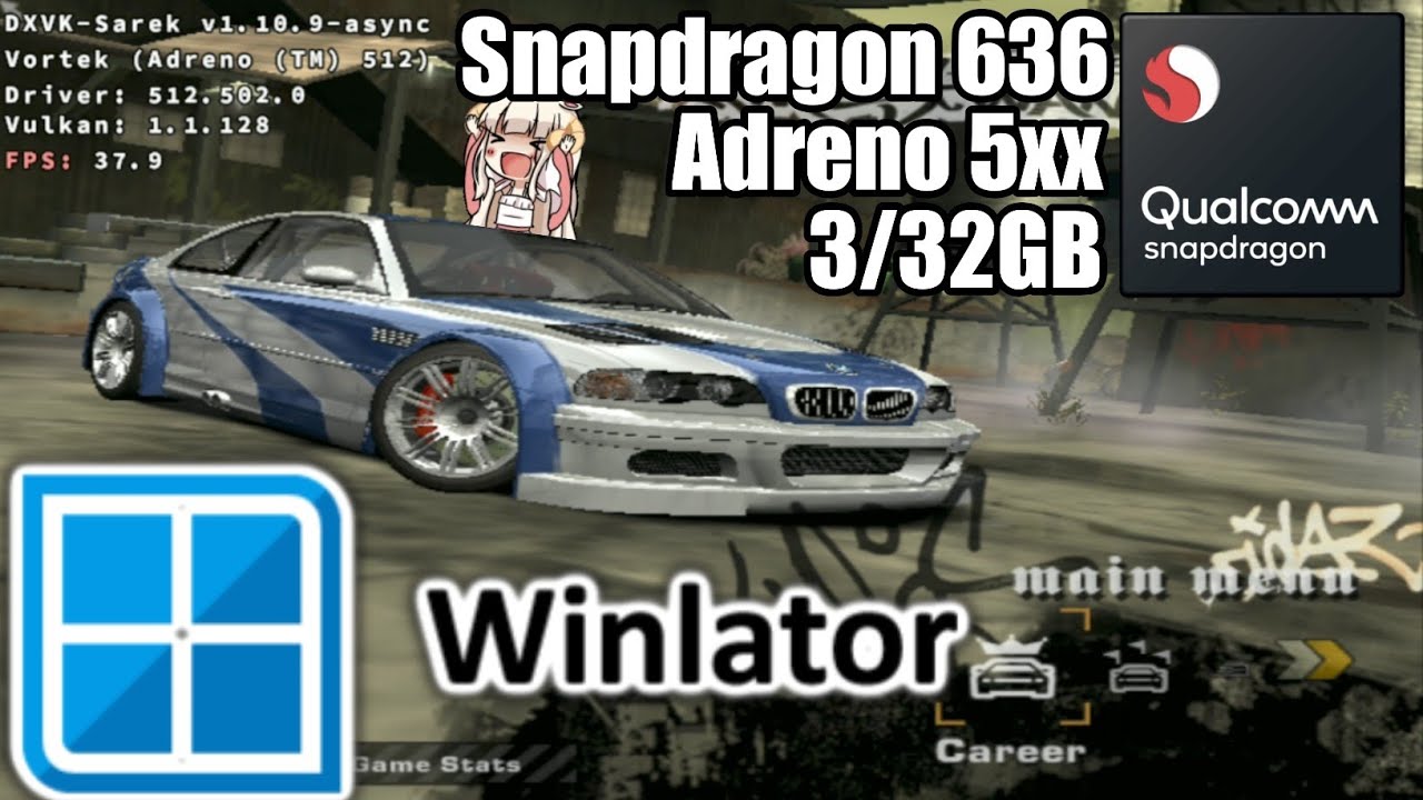 [WINLATOR] DXVK Showcase on Low End Phone with Vulkan 1.1 and Adreno 5xx