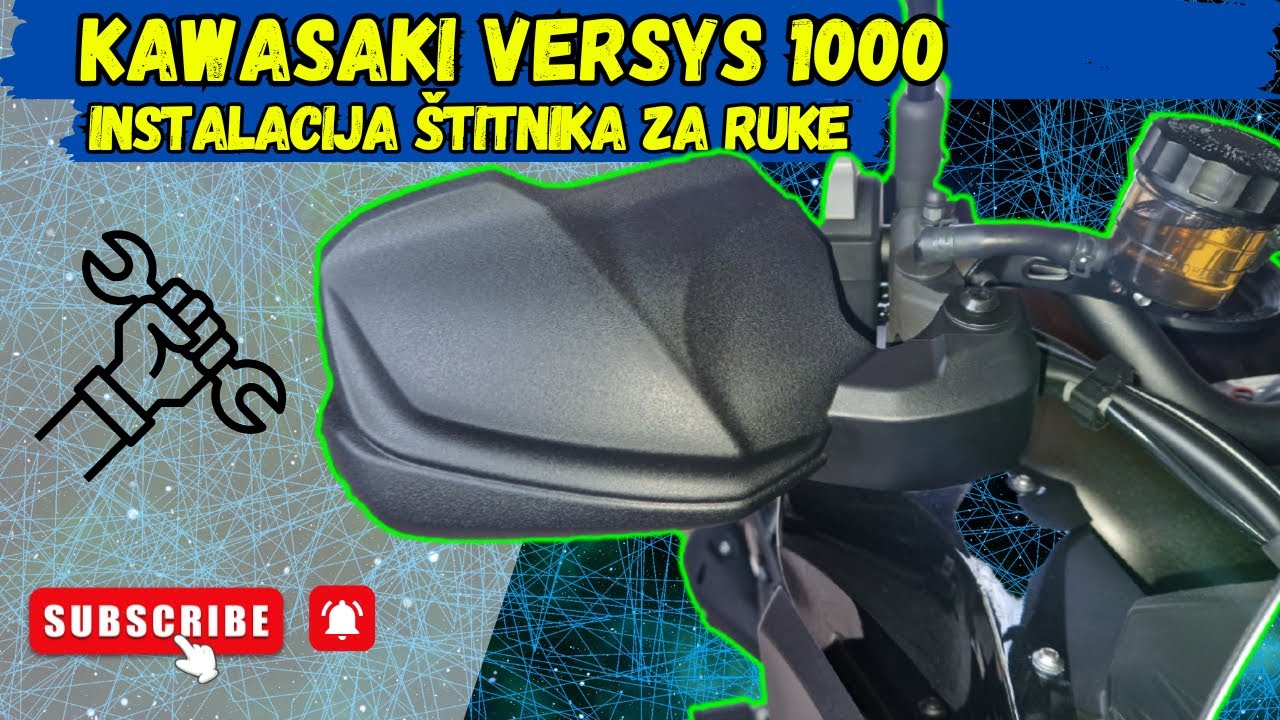 Kawasaki Versys 1000 Handguards instalacija