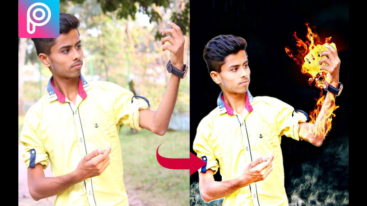 Picsart Flame manipulation editing