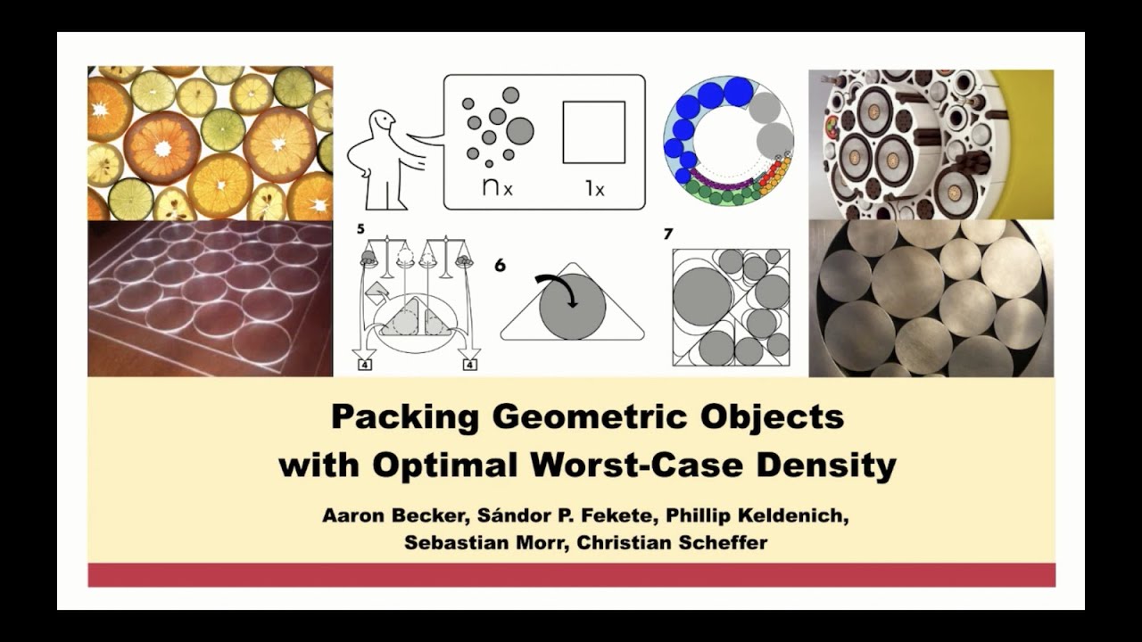 Packing Geometric Objects with Optimal Worst-Case Density