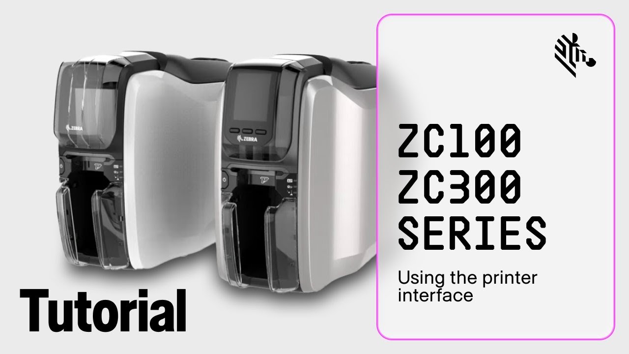 Zebra ZC300 Series: как использовать интерфейс принтера