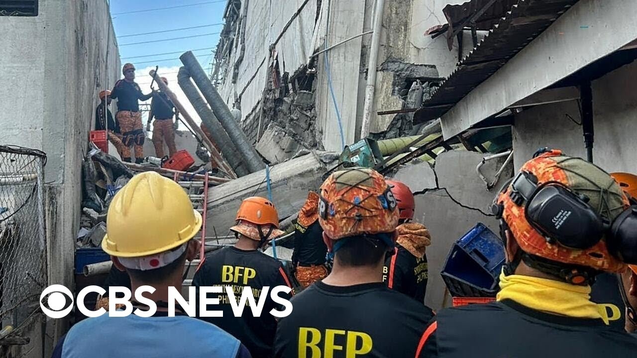 Video shows buildings collapsing during Philippines earthquake