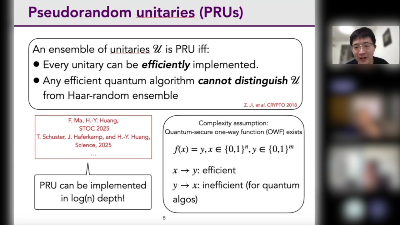 [Quantum Seminar] Liang Mao | Random unitaries that conserve energy