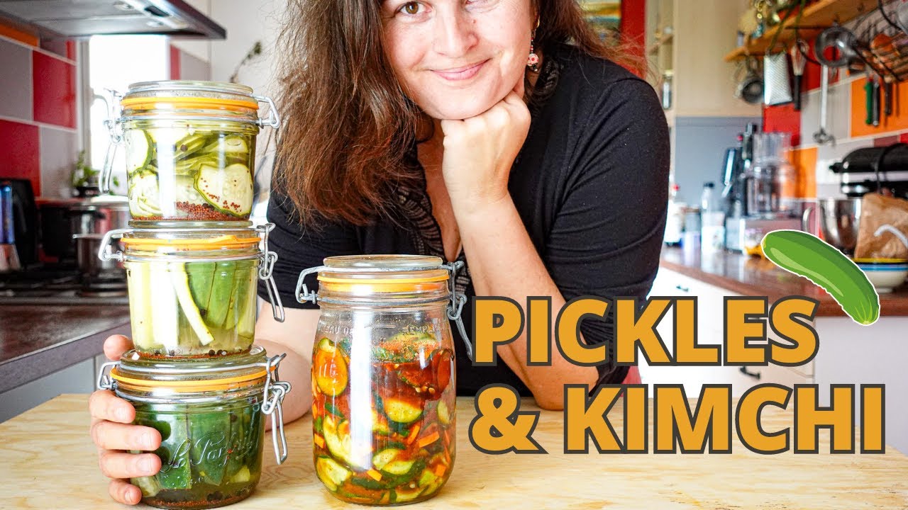 Pickles et kimchi de concombres