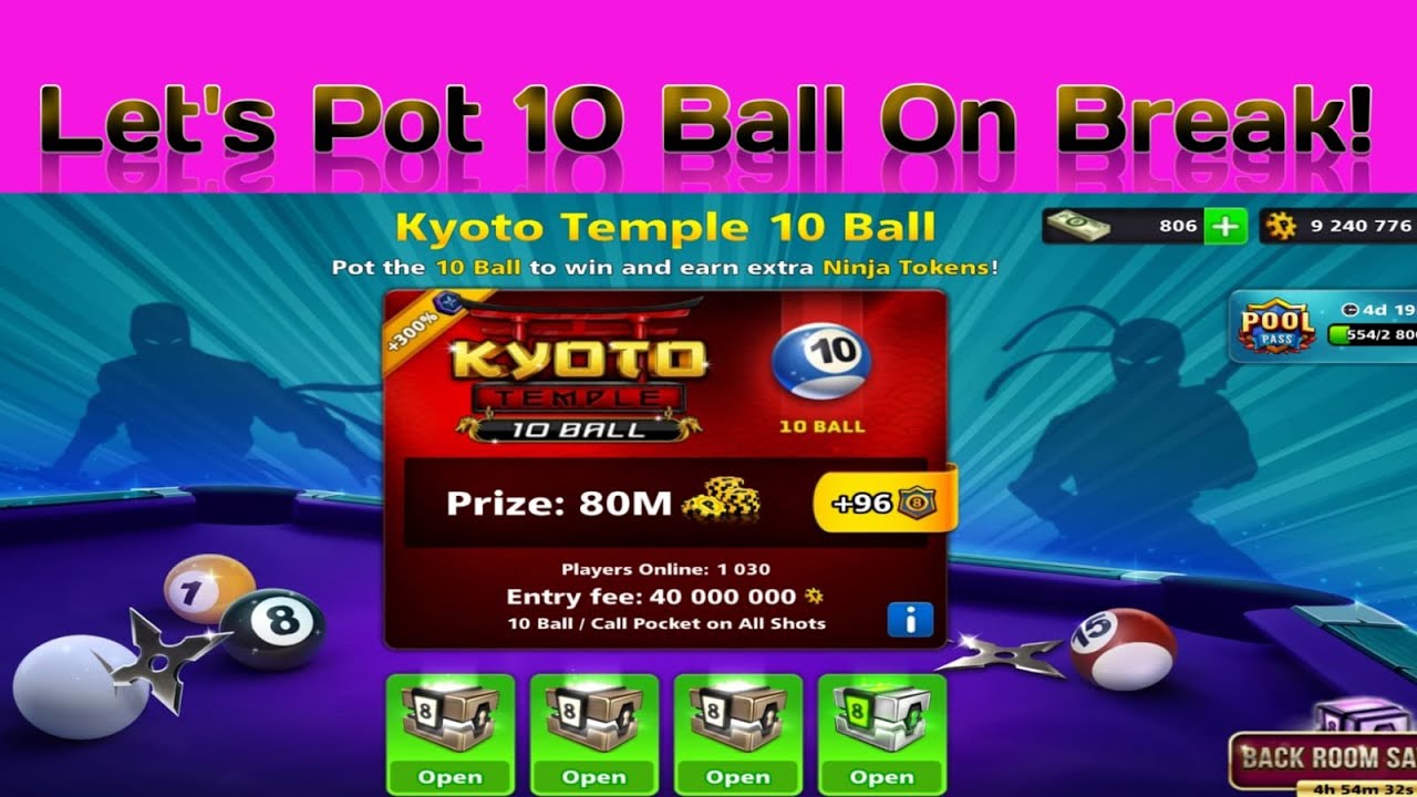 8 ball pool Live Ep 109 | New 10 ball Event 80M Table I Playing with subscribers  @XJgaming8bp
