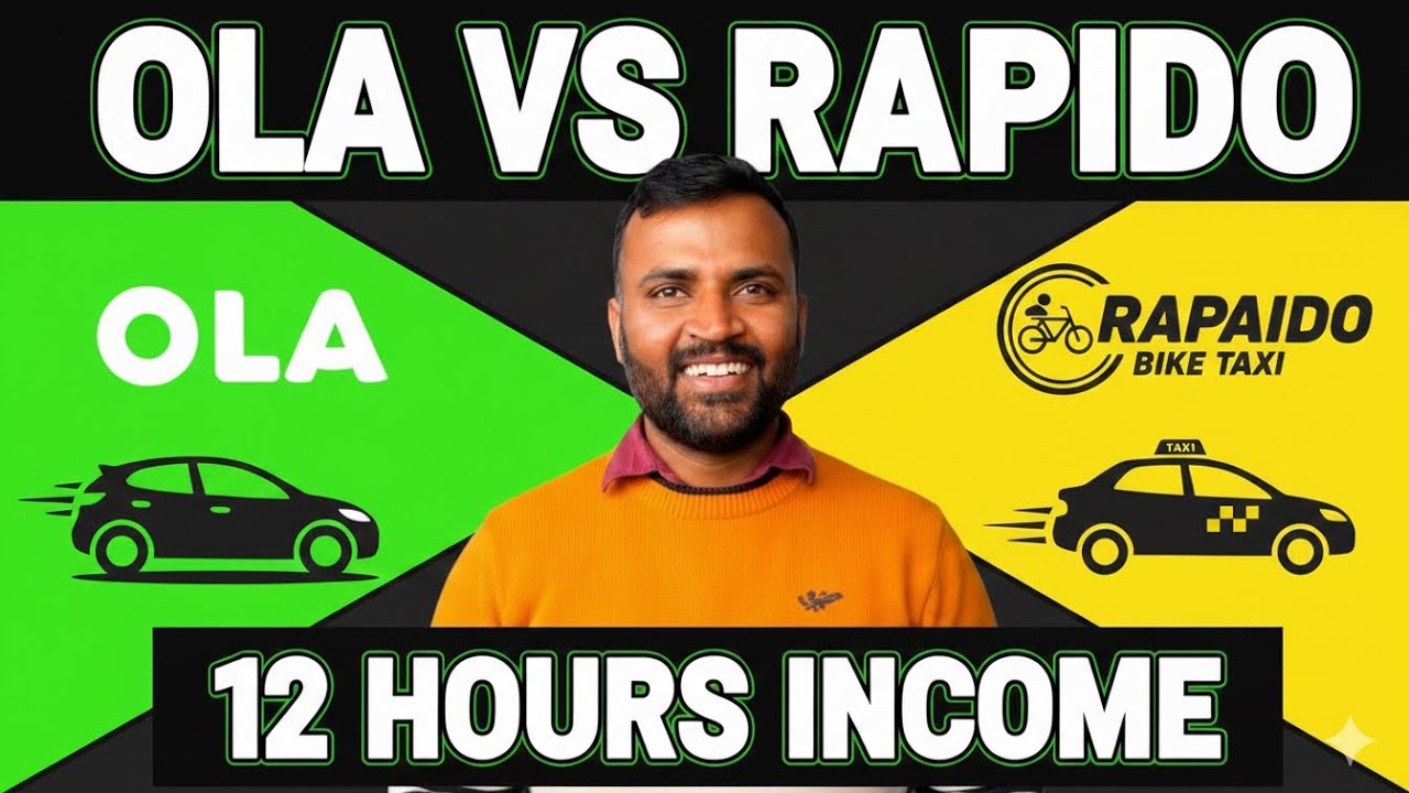 Ola vs Rapido: 12 Hours Live Earning Challenge! Kaun jeetega? 🤑Aaj ki kamai ne hila diya ₹2000+ ✌️😜