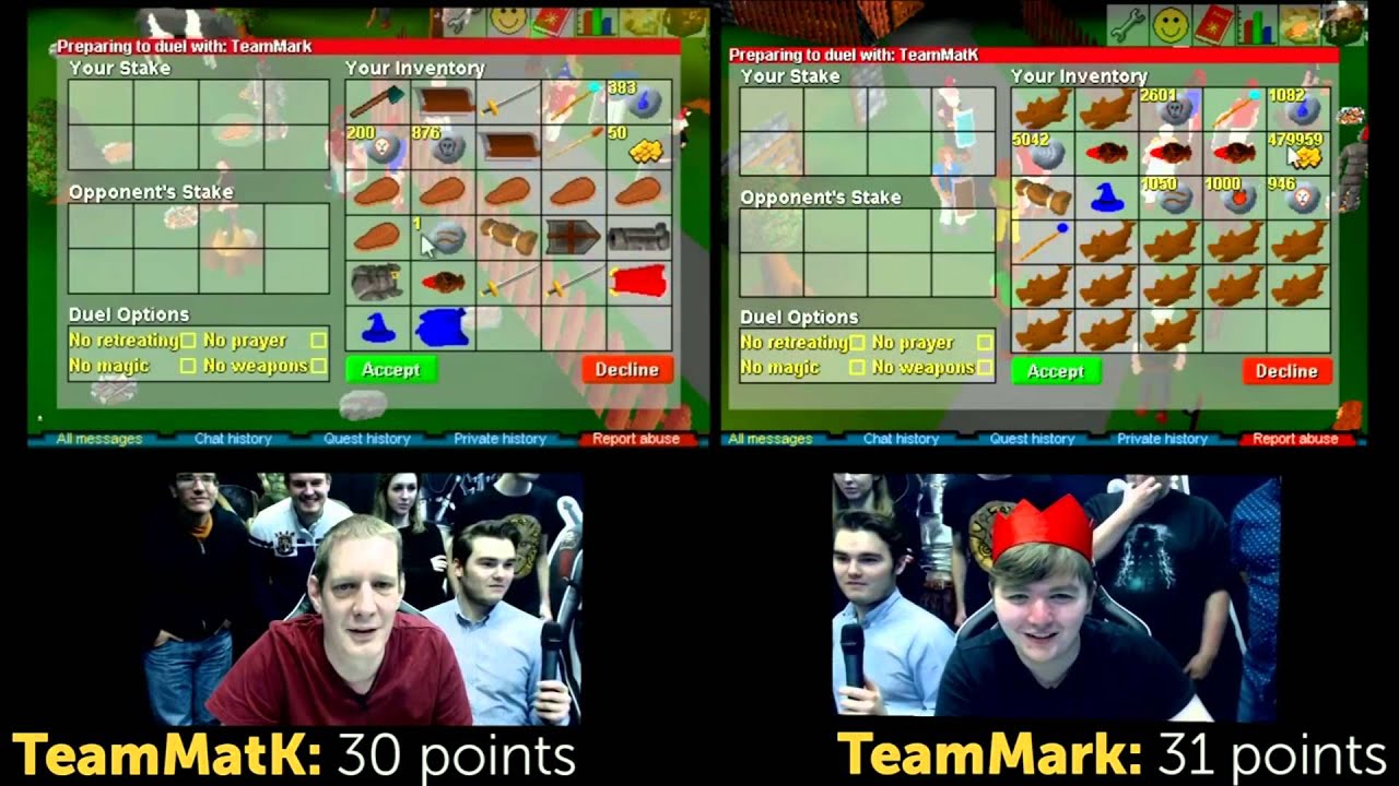 Mod Mat K vs. Mod Ronan - RuneScape Classic Stream Highlight