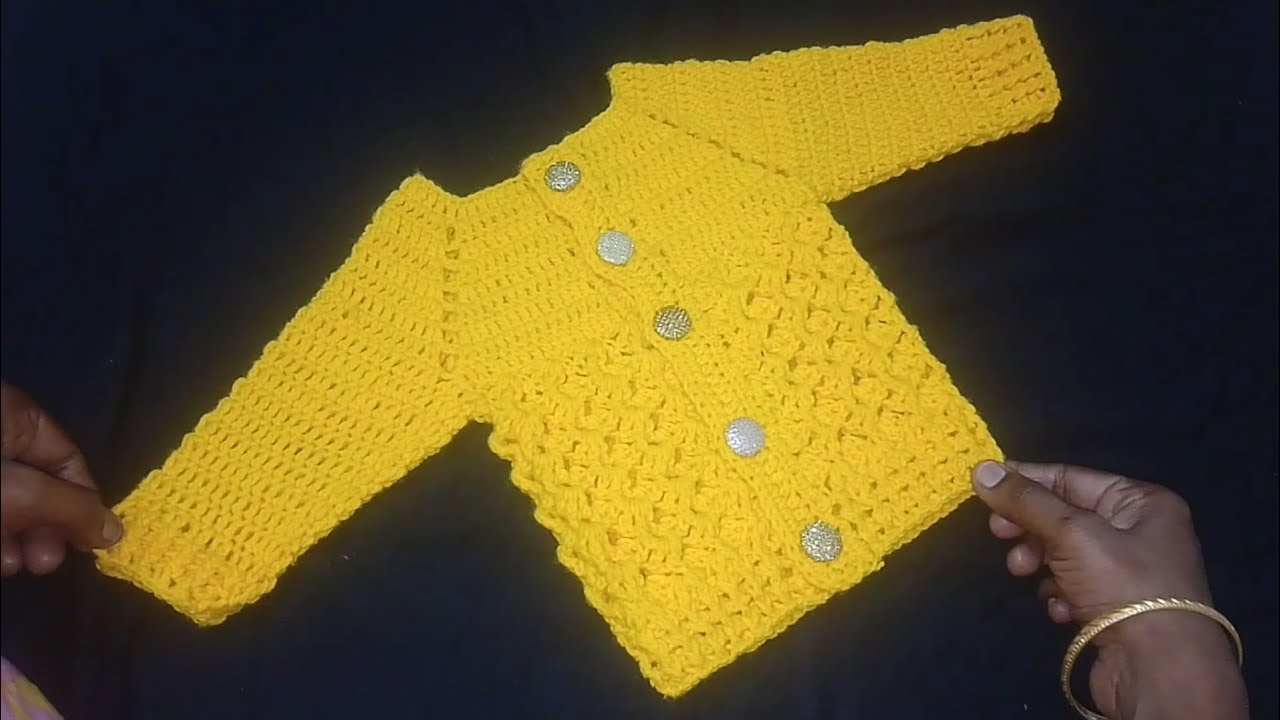 Crochet baby sweater in Tamil- Part 1
