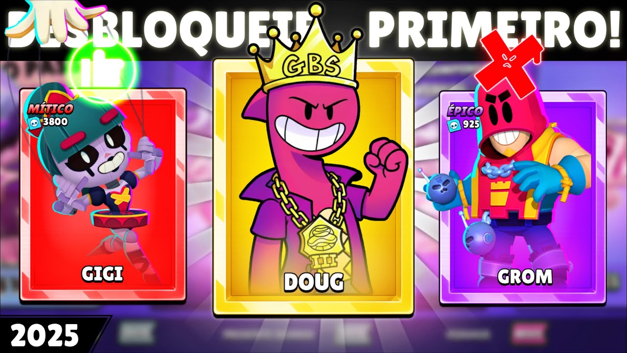 TOP 97! OS MELHORES BRAWLERS PRA DESBLOQUEAR PRIMEIRO DENTRO DO BRAWL STARS! GUIA DE COMPRAS! 2025!