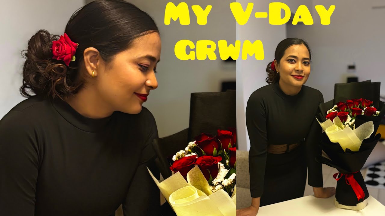 GRWM V-Day Makeup: Easy Red Lip Glam ✨ 💄❤️