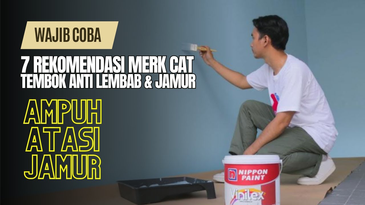 7 Rekomendasi Merk Cat Tembok Anti Lembab & Jamur, Wajib Coba!