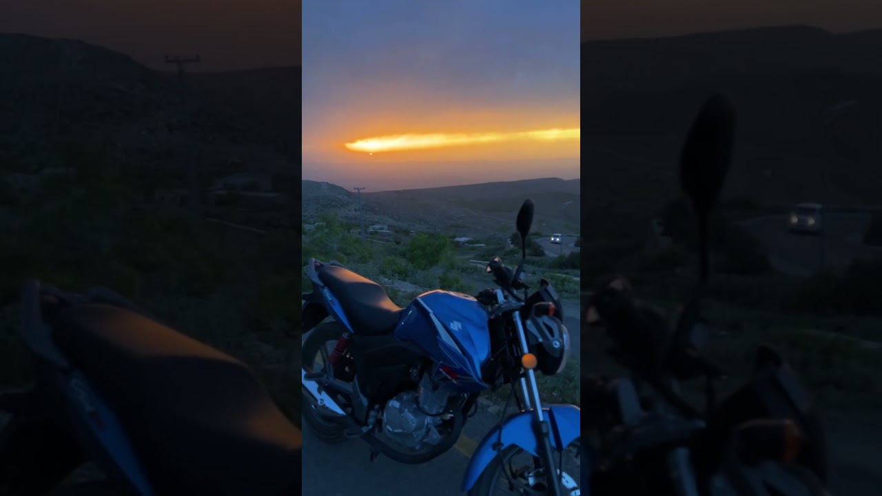 #unforgettable #sunset #suzuki #gsx125 #Pakistan