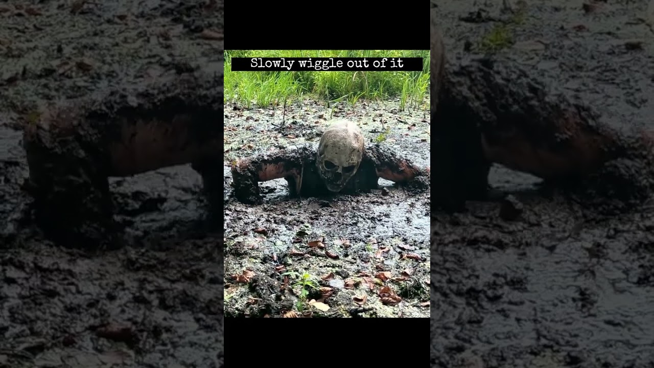 Escaping a deep bog #shorts
