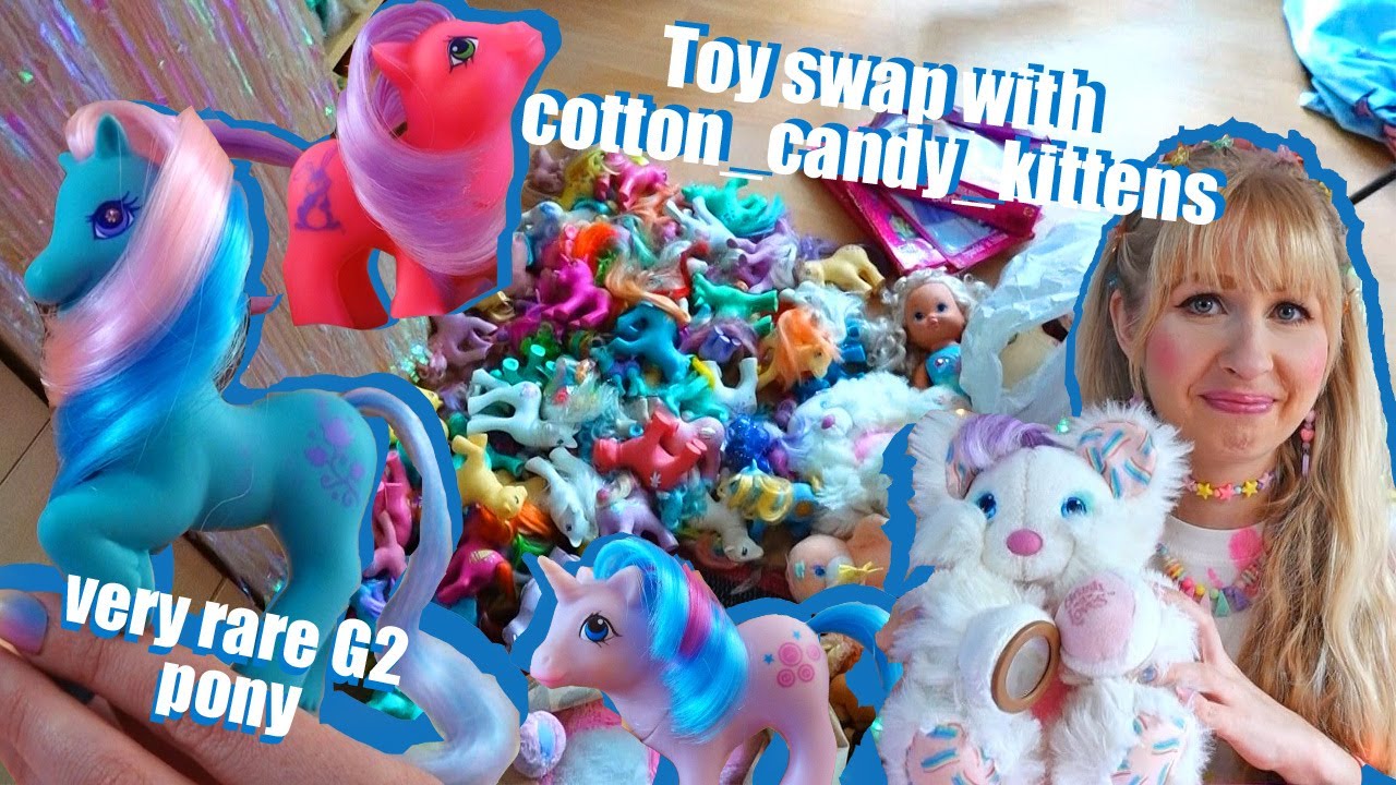 Vintage Toy swap/ trade with Cotton_Candy_Kittens ~ G1 G2 My little Pony, Brush-a-loves, 80s 90s