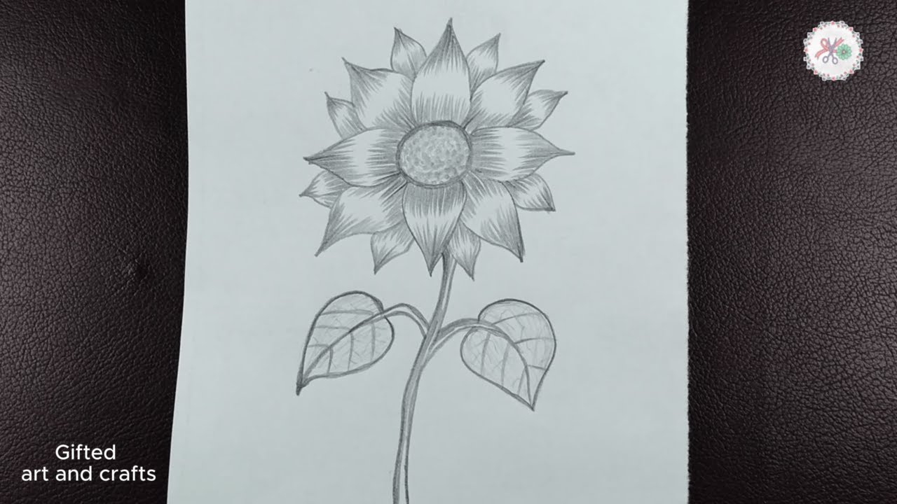 Easy Flower Drawing  Satisfying Step by Step Art Video