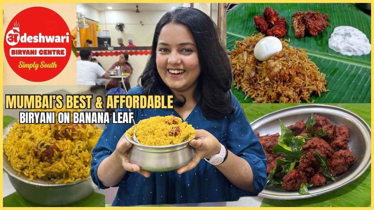 MUMBAI’S BEST & AFFORDABLE Biryani on BANANA LEAF | Most Famous South Indian Biryani | Mumbai food