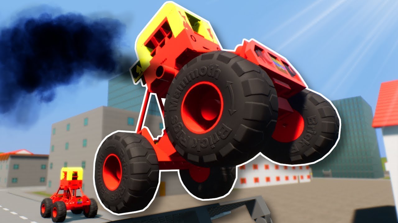 LITTLE TIKES MONSTER TRUCK RACE! - Brick Rigs Multiplayer Gameplay - Lego Racing