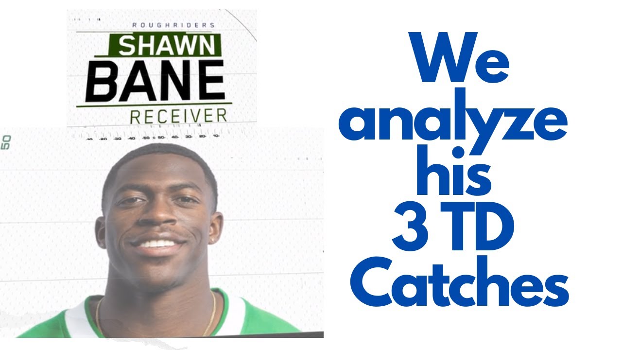 CFL Roughriders Shawn Bane  3 TDs vs EDM last week